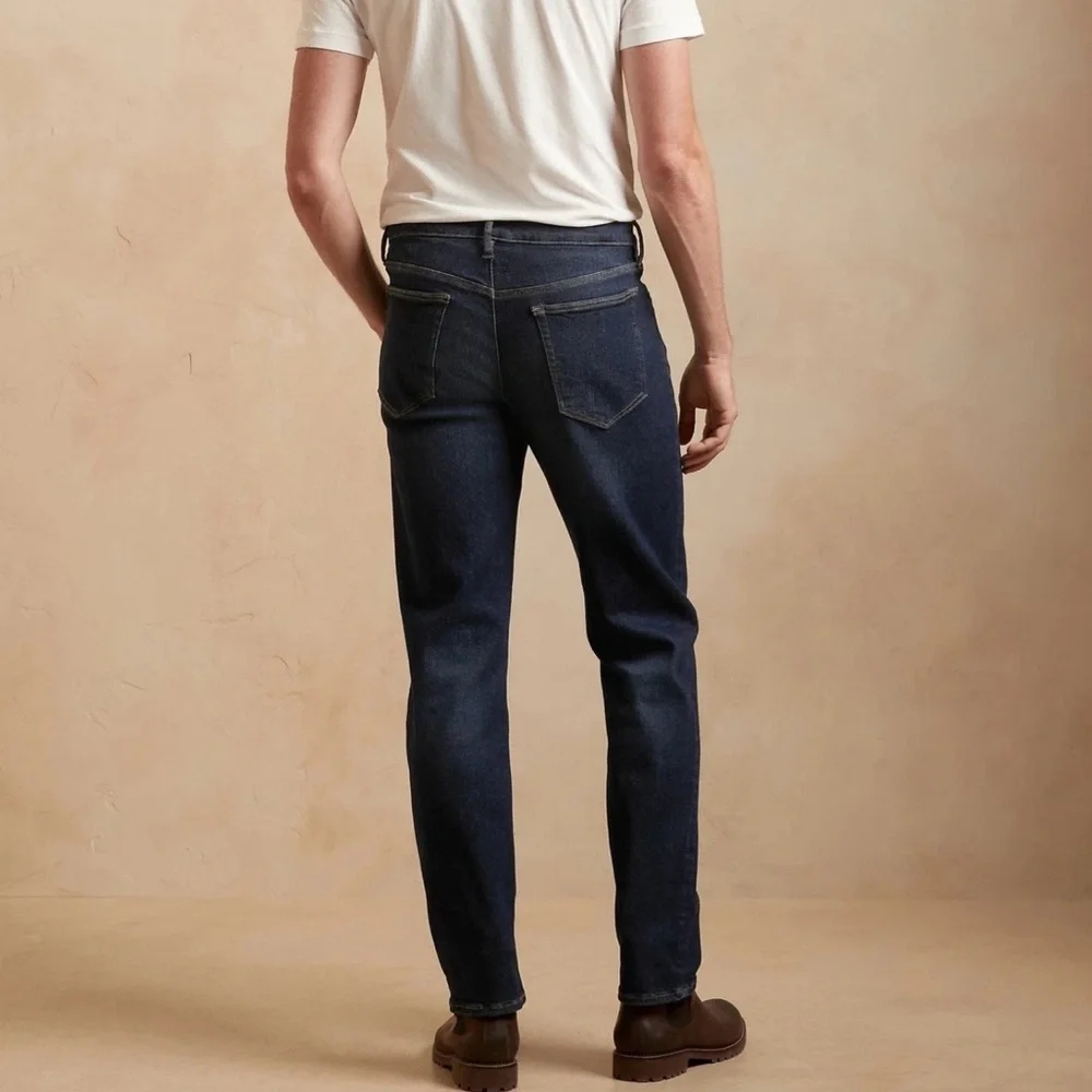 NWT‎ Banana Republic Mens Skinny Fit Blue Jeans Size 32W 36 L